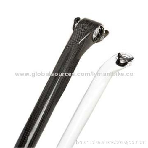 Bicycle Seat Post, Made of Full Carbon, ¢27.2/31.6mm Diameter, 300/350/400mm Length